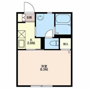 新潟県新潟市西区大学南2【アパート】の間取り