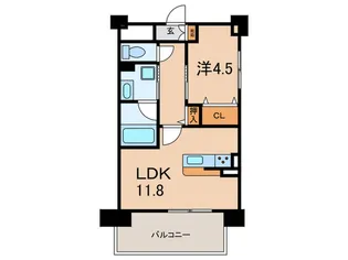 Eastern Wells【9階】の間取り