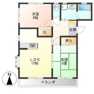 リーベカマイII【3階】の間取り