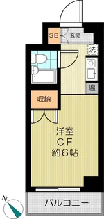 西早稲田M.O.ハウス【5階】の間取り