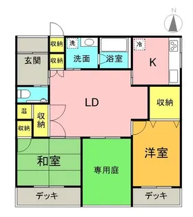 福島県郡山市小原田3【一戸建】の間取り