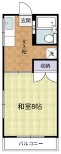 1Kの間取り画像