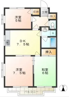 東京都府中市若松町2【マンション】の間取り