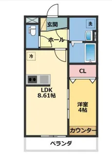 メゾン・ドゥ・アッシュ柏【3階】の間取り