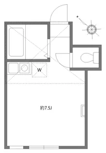 神奈川県横浜市西区宮ケ谷【アパート】の間取り