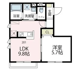 神奈川県横浜市港南区上大岡東1【アパート】の間取り