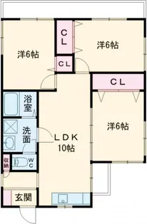 冨士見ハイツ【4階】の間取り