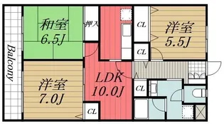 千葉県千葉市花見川区花園町【マンション】の間取り