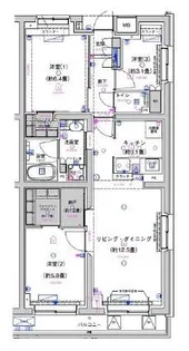 サステナブランシェ本行徳【1階】の間取り
