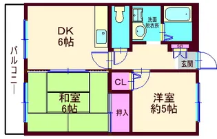 グランドール内田【3階】の間取り
