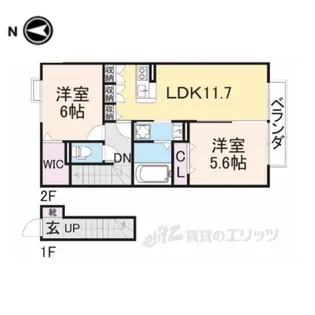 サンメゾン【2階】の間取り