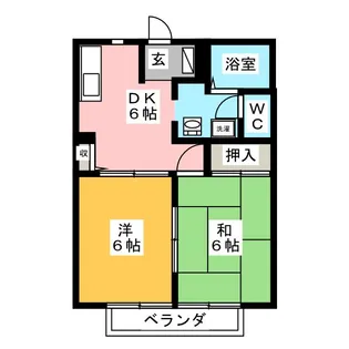 ディアコート蔵子 B棟【2階】の間取り