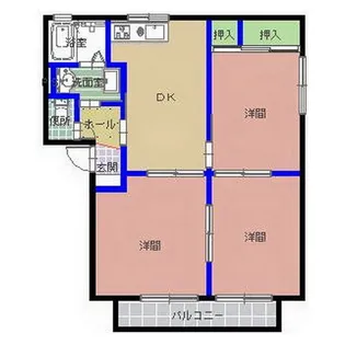 シャンテドミールC棟【1階】の間取り