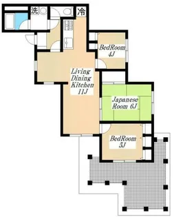 レジデンス清末5【5階】の間取り