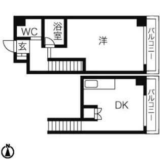 メープル北円山【2階】の間取り
