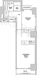 ハルーワ芝公園【6階】の間取り