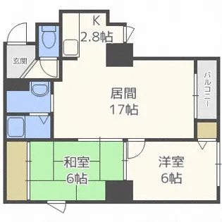 北海道札幌市西区山の手三条4【マンション】の間取り
