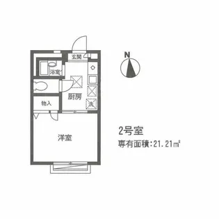 ヴィラ東新宿A【2階】の間取り