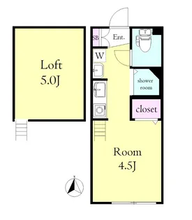 グランドール中野【1階】の間取り