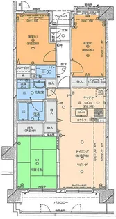 ダイアパレス東雲【7階】の間取り