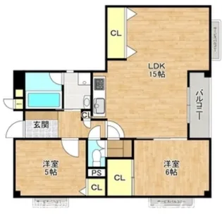 楠葉並木レジデンススクエア【1階】の間取り