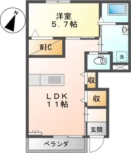 キャトルセゾン【1階】の間取り