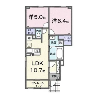 リバティ I【1階】の間取り