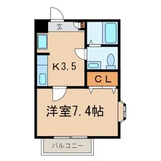 ノーベルパーク 8【2階】の間取り