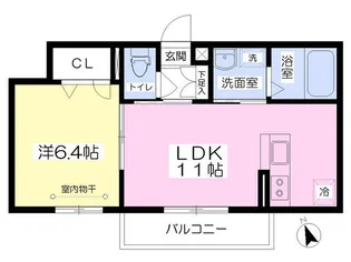 ロハス田園中央1st【2階】の間取り