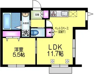 仮称 東向島1丁目メゾン【1階】の間取り
