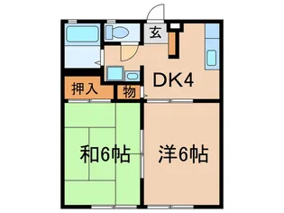 Y`Zハイツ【2階】の間取り