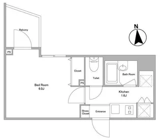 KDXレジデンス早稲田鶴巻【9階】の間取り