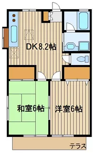 東京都練馬区石神井台6【アパート】の間取り