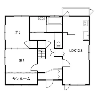 石川県小松市日末町【一戸建】の間取り