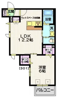 東京都目黒区目黒本町4【マンション】の間取り