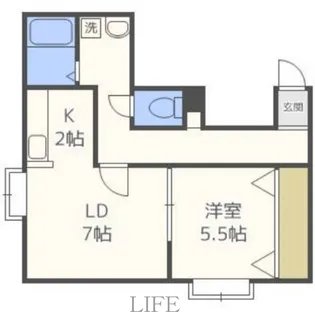 FOREST栄通A【2階】の間取り