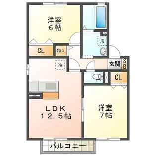 リュミエール【1階】の間取り