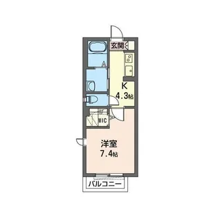 Walt Hongodai II【2階】の間取り