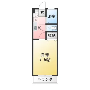 K-ハウス弐番館【1階】の間取り