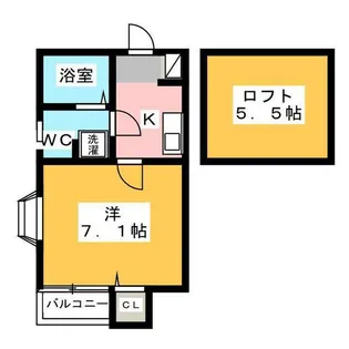 ピュア箱崎東 参番館【1階】の間取り