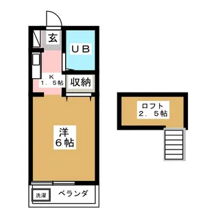 ベルトピア荒川2A【2階】の間取り