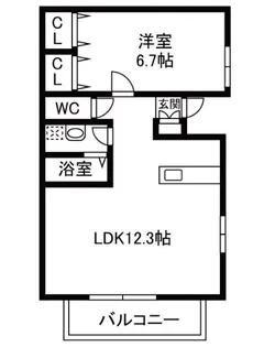 メゾンYB【1階】の間取り