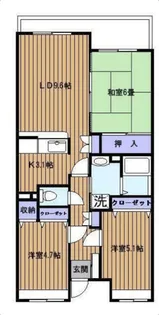パークヒル瀬谷【1階】の間取り