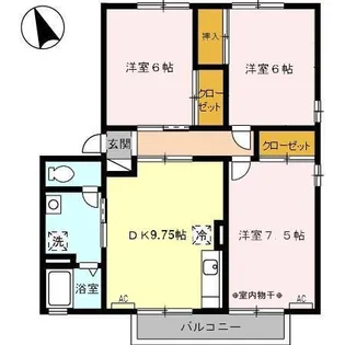 ヴァンコート I【2階】の間取り