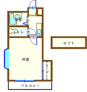レジデンス稗田B【2階】の間取り
