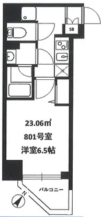 SHOKEN Residence 横浜BAYSIDE【8階】の間取り