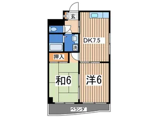 FKビル金沢文庫【4階】の間取り