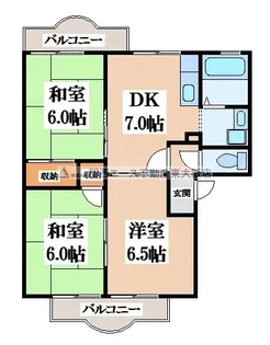 グランデヴォア石切【2階】の間取り