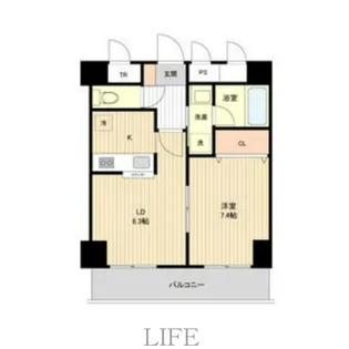 アーバンフラッツ豊平4条【5階】の間取り