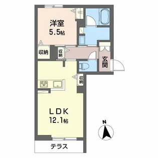 サニーガーデン桜田【1階】の間取り